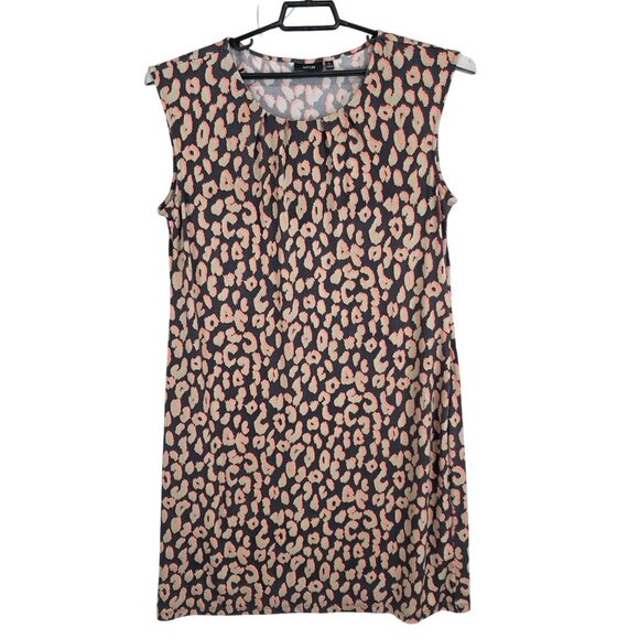 Womens Apt 9 Leopard Print Sleeveless Dress Polyester Blend Stetch Size XL - Picture 1 of 8